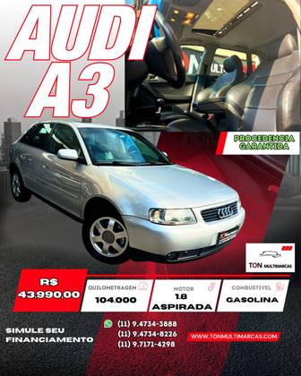 AUDI A3 1.8 20V GASOLINA 4P MANUAL AUDI A3 1.8 20V GASOLINA 4P MANUAL